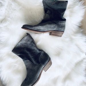 Lucky Brand Suede Leather Ankle Boots